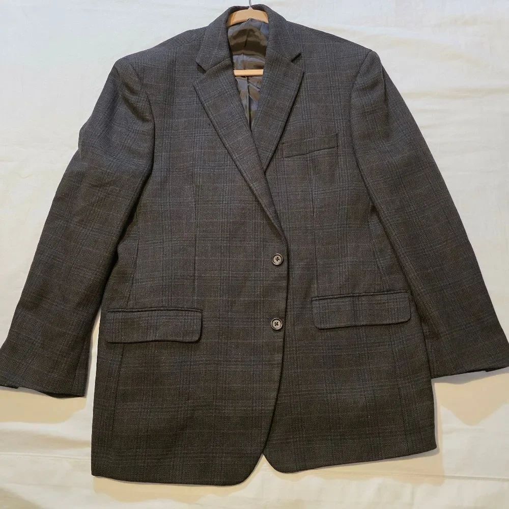Ralph Lauren Brown Plaid Blazer 44R